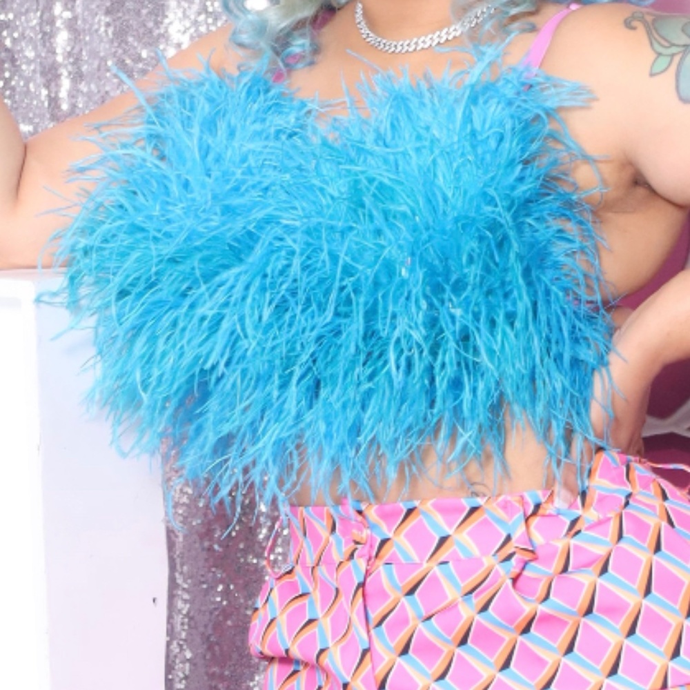 Ostrich Feather top